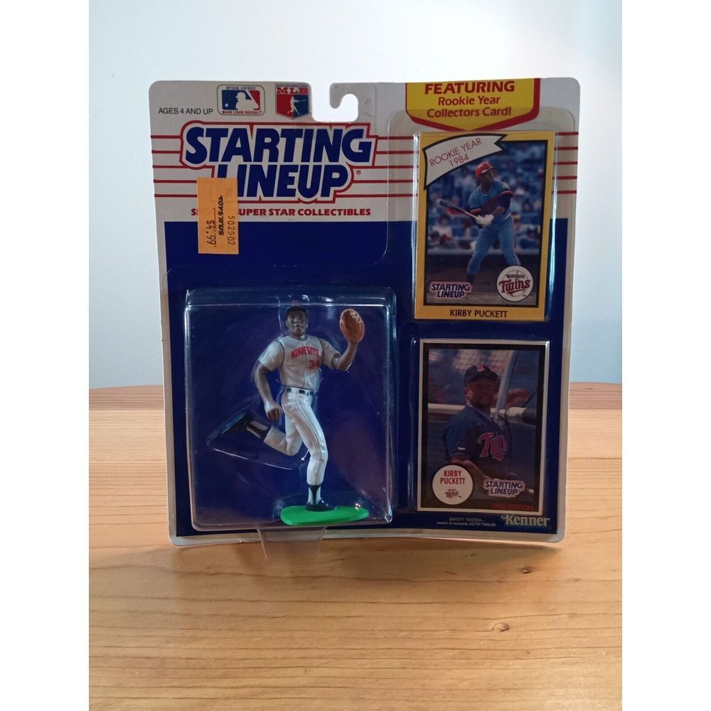 Kenner‎ Starting Lineup Kirby Puckett Figurine, Rookie Card 1990 Edition MLB⚾⚾🧢